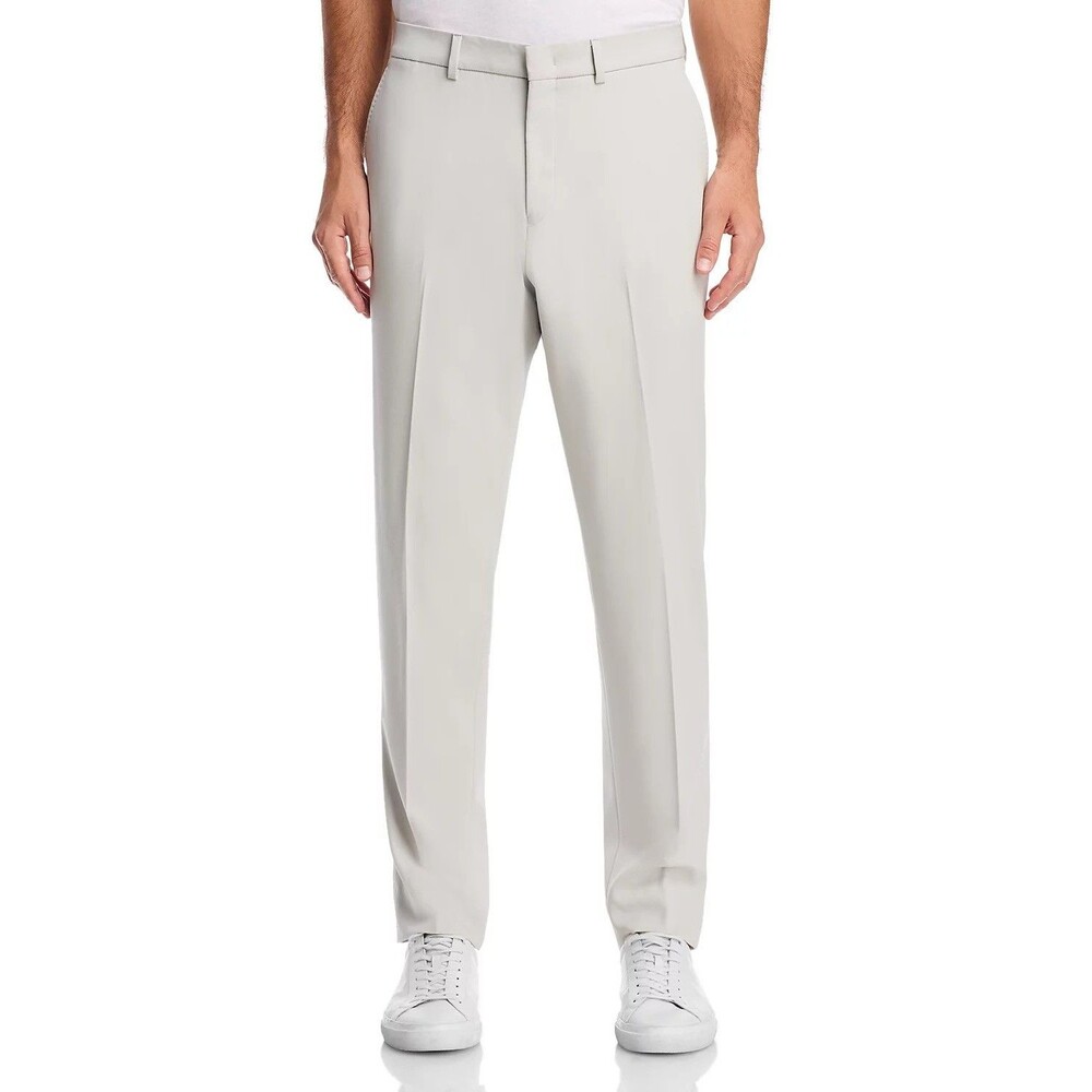 $268 NEW VINCE MENS 36X37 (UNFINISHED) STONE GRAY CANADA WOOL DRESS PANTS SLACKS